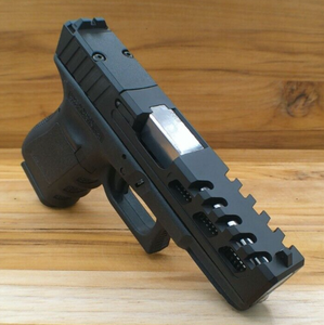 GLOCK 19 PATTERN SLIDE STYLE #8A COMPLETE ASSEMBLY WITH POLISHED BARREL GLOCK 19 PATTERN SLIDE STYLE #8A COMPLETE ASSEMBLY WITH POLISHED BARREL