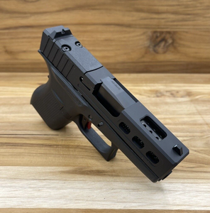 Glock 43 43x Complete Slide Lighting Ported RMSc Cut PORTED BLACK Barrel Glock 43 43x Complete Slide Lighting Ported RMSc Cut PORTED BLACK Barrel