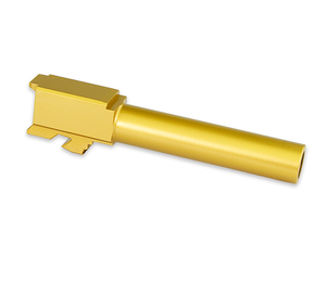 Glock 19 steel barrels with Titanium Nitride coating Glock 19 steel barrels with Titanium Nitride coating