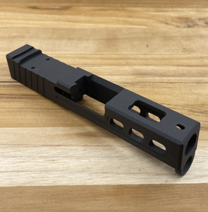 Glock 43 43X BLACK TOP PORTED Stripped Slide Black RMSc Glock 43 43X BLACK TOP PORTED Stripped Slide Black RMSc