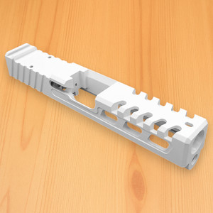 Glock 17 Gen 5, Stripped Slide, STORM WHITE, Style 8 - USA made