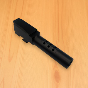 Ported Barrel for GLOCK 17 Gen 3, Black Nitride, Crowned