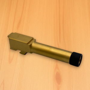 Barrel for GLOCK 26 Gen 3, Titanium Nitride coating -THREADED