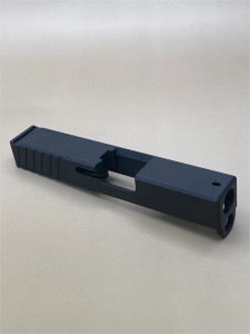 Image of the Kineti‑Tech Glock 26 Gen 3 OEM Style Beveled Stripped Slide featuring classic Glock‑inspired contours, chamfered edges, deep front and rear serrations, and an Armor Black Cerakote finish.

Kineti‑Tech Glock 26 Gen 3 OEM Style Beveled Stripped Slide with chamfered edges and deep front serrations, Armor Black Cerakote.