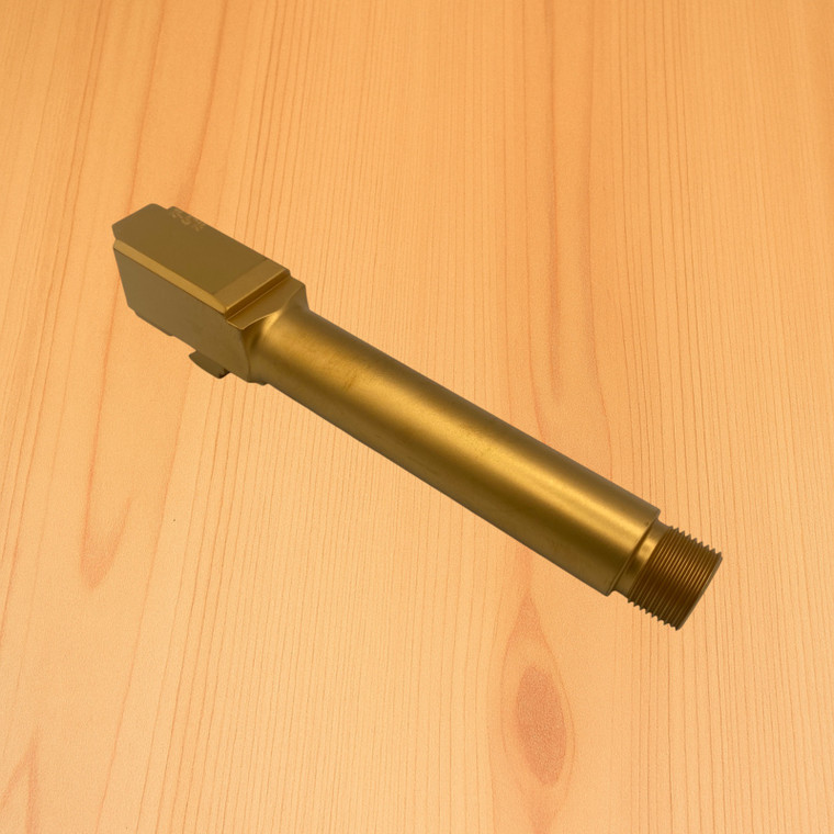 Barrel for GLOCK 19 Gen 3, Titanium Nitride -THREADED