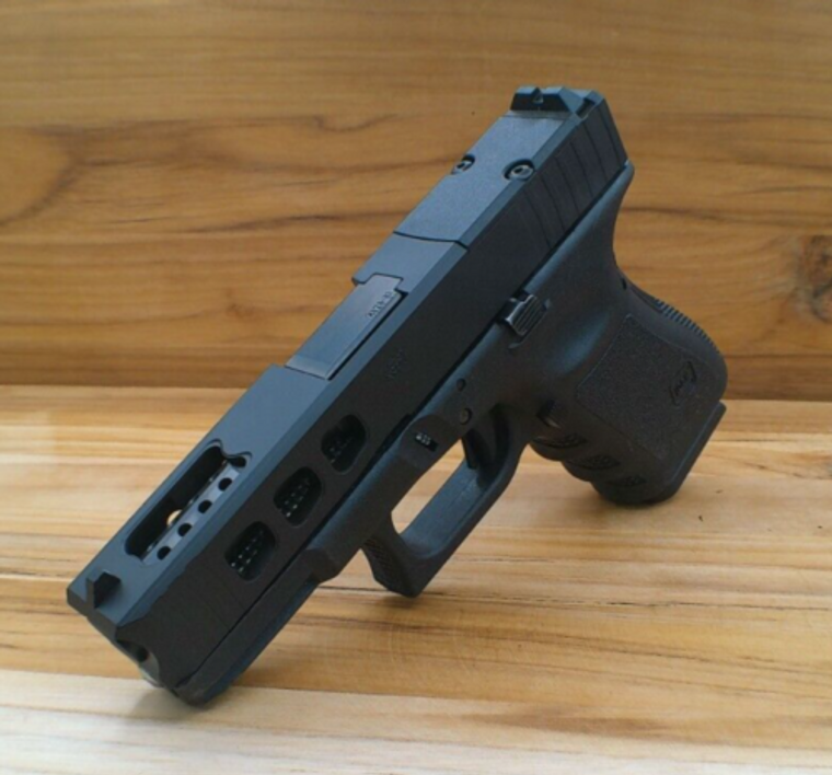 GLOCK 19 19X PATTERN SLIDE GEN 5 COMPLETE ASSEMBLY WITH BLACK PORTED BARREL