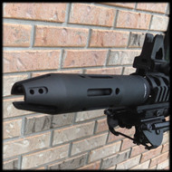 Angled Ported Slotted Muzzle Brake Style Barrel Shroud  AR 15