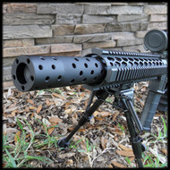 Multi Ported Muzzle Brake Style Barrel Shroud AR 15