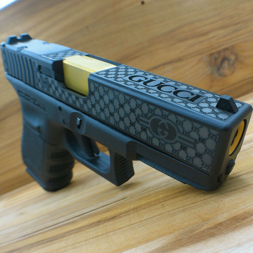 G19 Gen 5 LV Glock 19 Laser Stippled GunCandy (Gucci Glock) - Semi Auto  Pistols at  : 1003780797