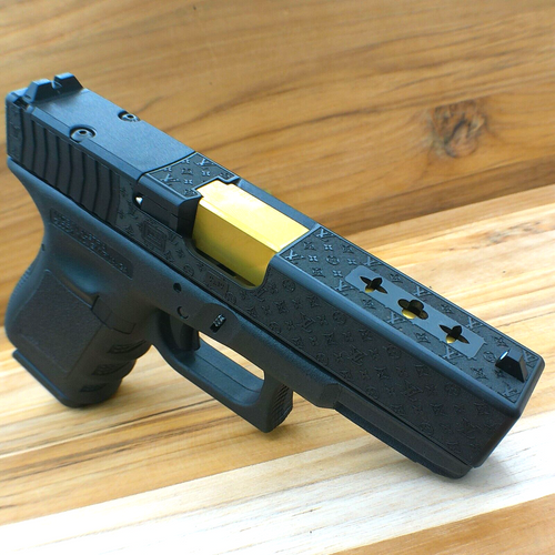 Custom LOUIS VUITTON Glock 19 slide. - Kineti-Tech