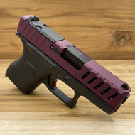 Glock 43 43x Complete BLACK CHERRY custom Slide Lighting & Raptor sights Black Barrel 