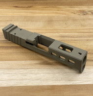 Glock 43 43X FDE TOP PORTED Stripped Slide Black RMSc 