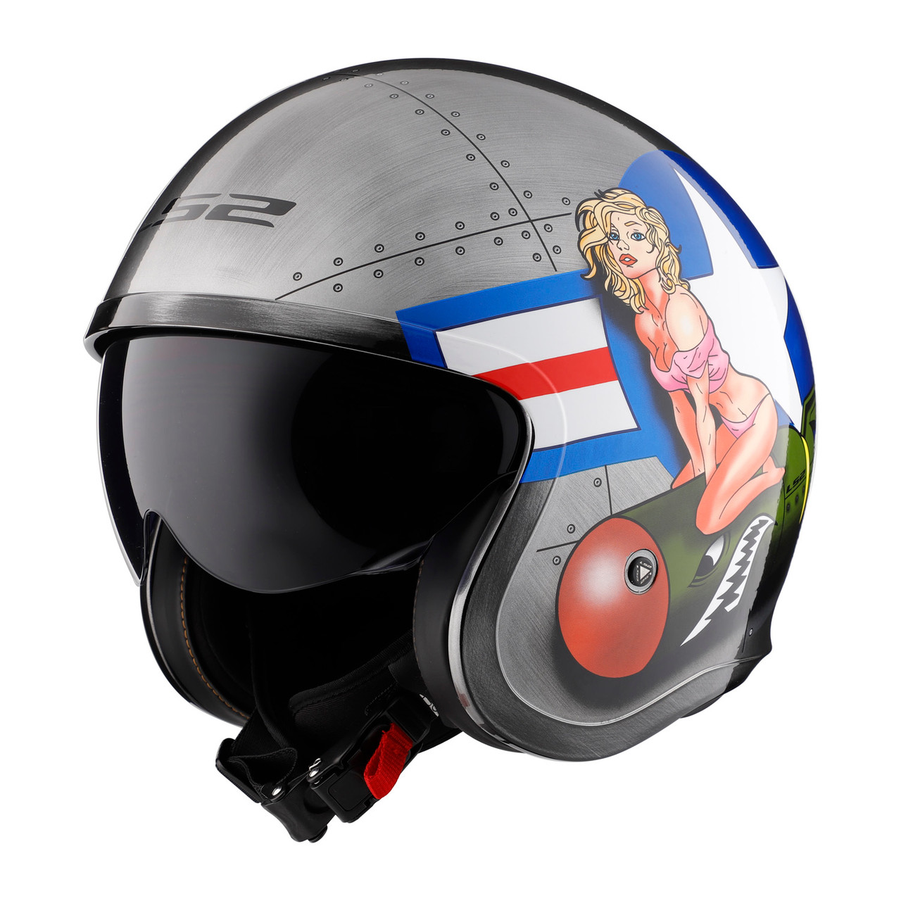 LS2 Spitfire Bomb Rider Open-Face 