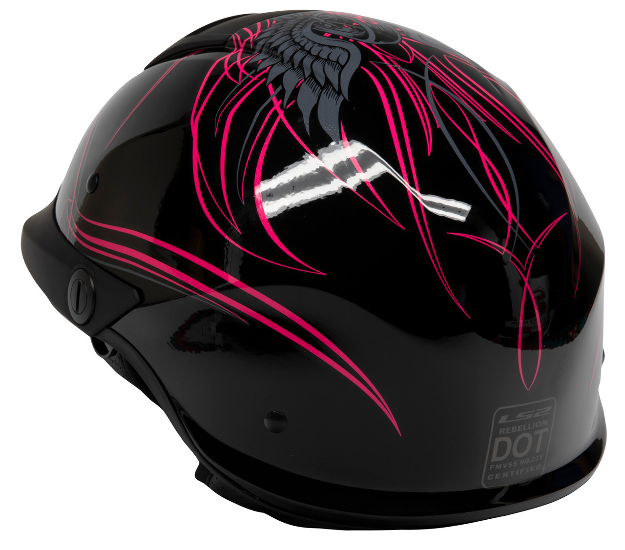 LS2 Rebellion Wheels N Wings HalfHelmet MC Powersports