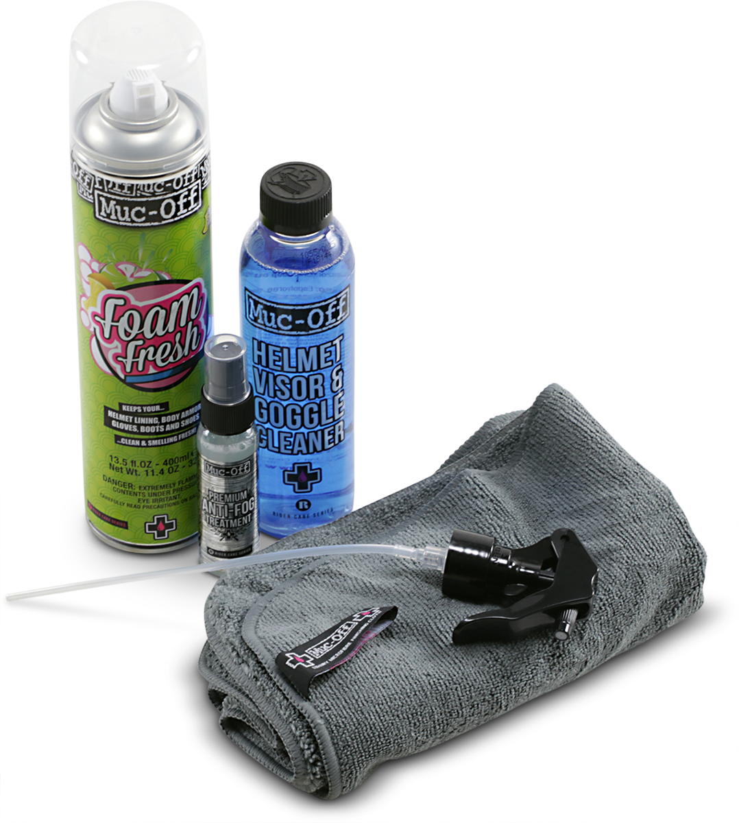 Kit D'entretien MUC-OFF Helmet Care - Pour Casque Et Visière - Neuf Avec étiquettes - Entretien équipement Moto