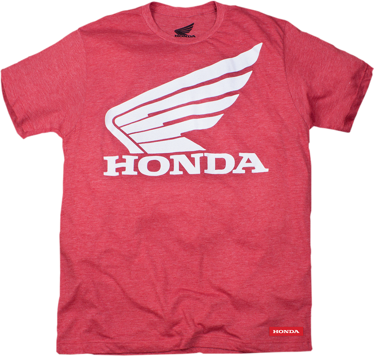 Tシャツ・カットソー HONDA MOTORCYCLE Original Wing Small logo Tshirt Dark pink Honda Apparel Men's Classic T-Shirt - MC Powersports