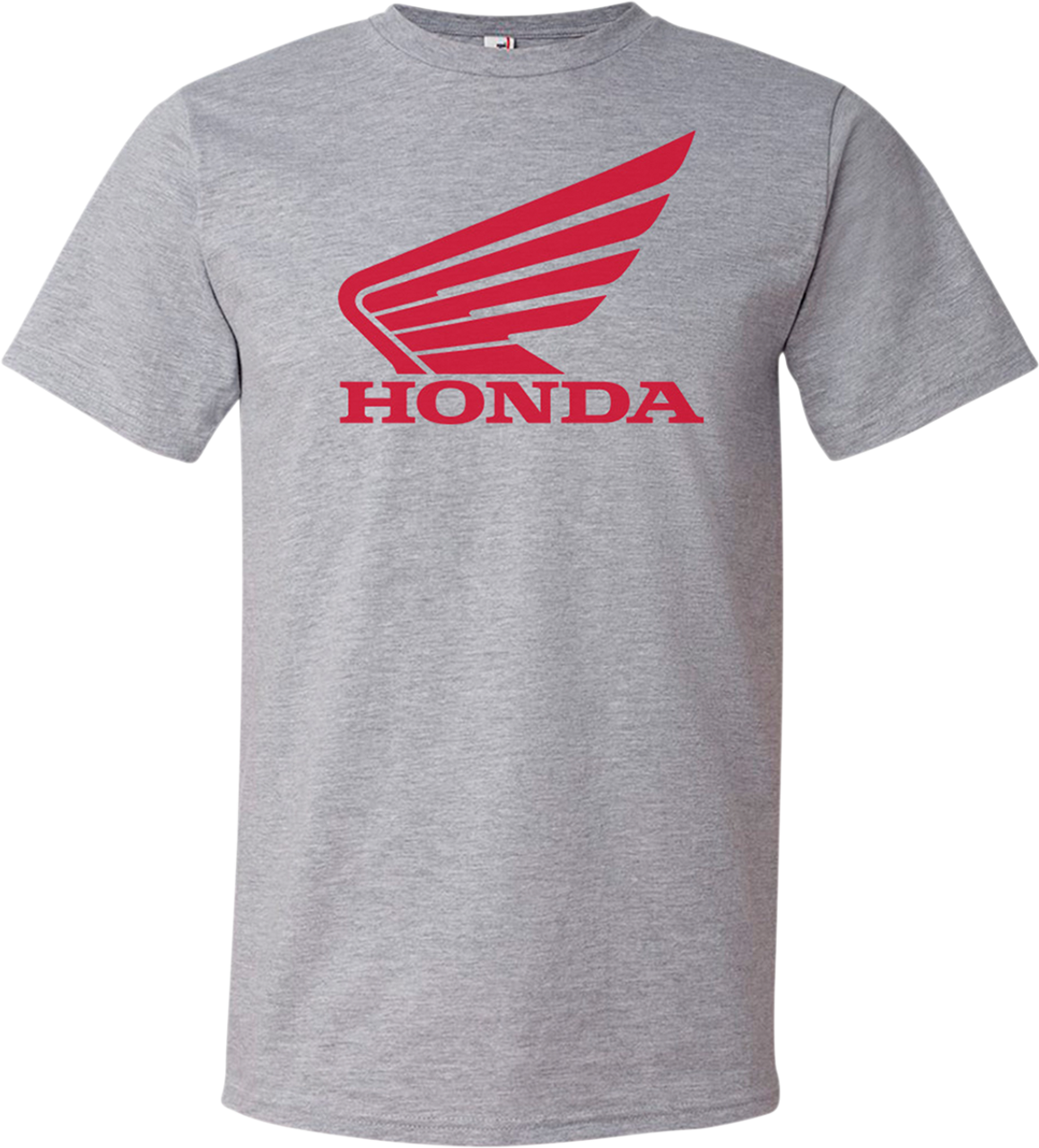 Tシャツ・カットソー HONDA MOTORCYCLE Original Wing Small logo Tshirt PG Charcoal Honda Apparel Men's Wing T-Shirt - MC Powersports