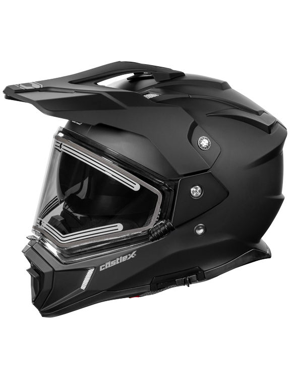 Castle X CX200 D/S Solid Snowmobile Helmet w/ElectricLens Shield MC