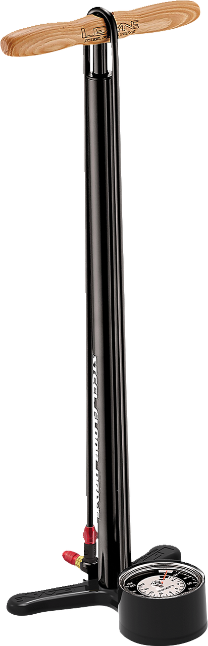 Pompa Per Bici Lezyne Steel Floor Drive - Manometro Integrato, Pompa A Piede Professionale Per Pneumatici - Foto miniatura 3