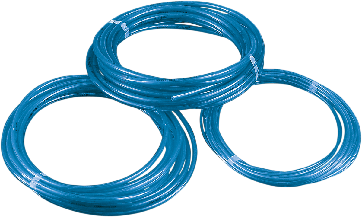Parts Unlimited Blue Polyurethane Fuel Line - 1/8-inch ID - 100' Length ...