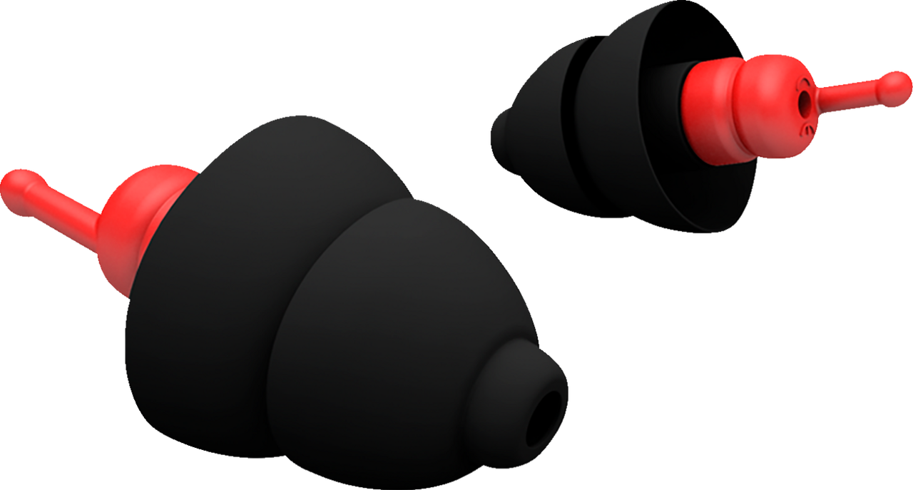 Alpine Motosafe Race Reusable Motorcycle Ear Plugs – Red & White, Wind Noise Reduction (UPC 313087796781)