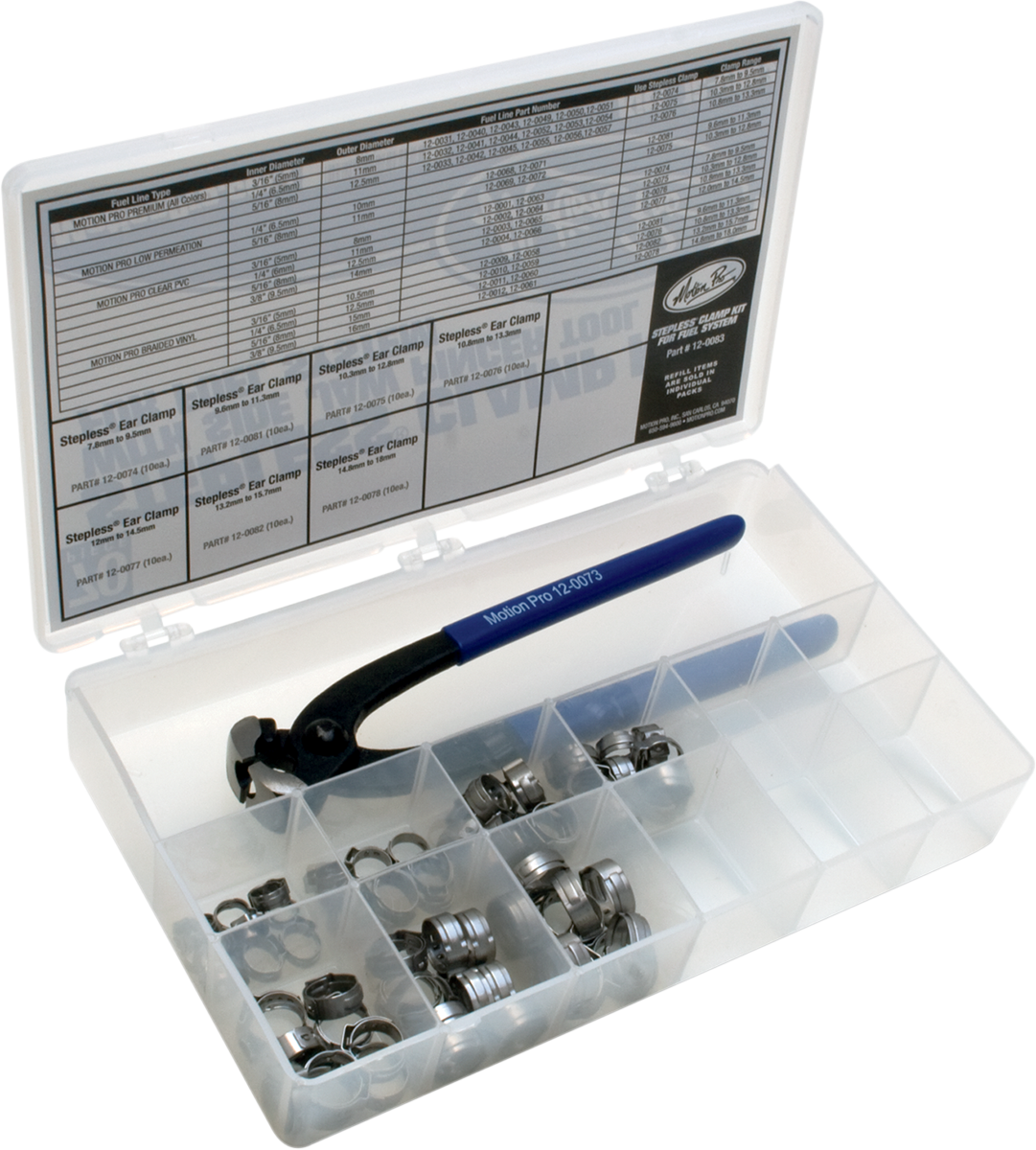 Motion Pro Stepless Ear Clamp Kit for Fuel System MC Powersports