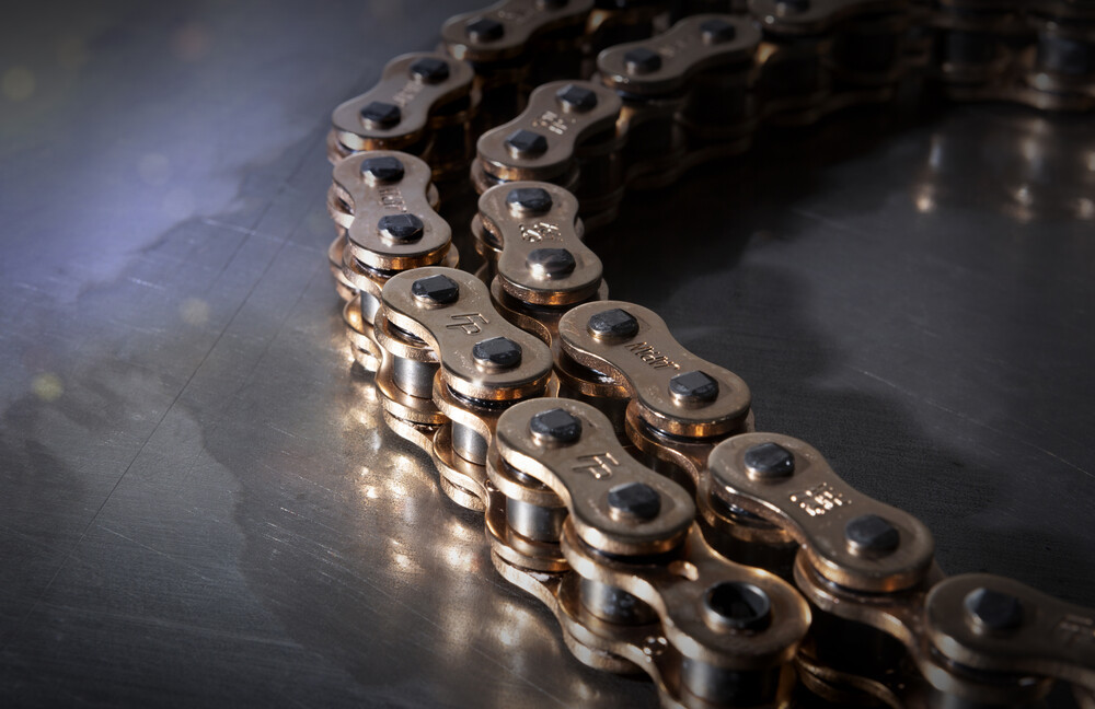 Fire Power O-Ring Chain - 520 x 120L - Gold - MC Powersports