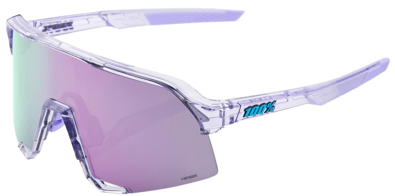 100% S3 Polished Translucent Lavender Hiper Lavender Mirror Lens