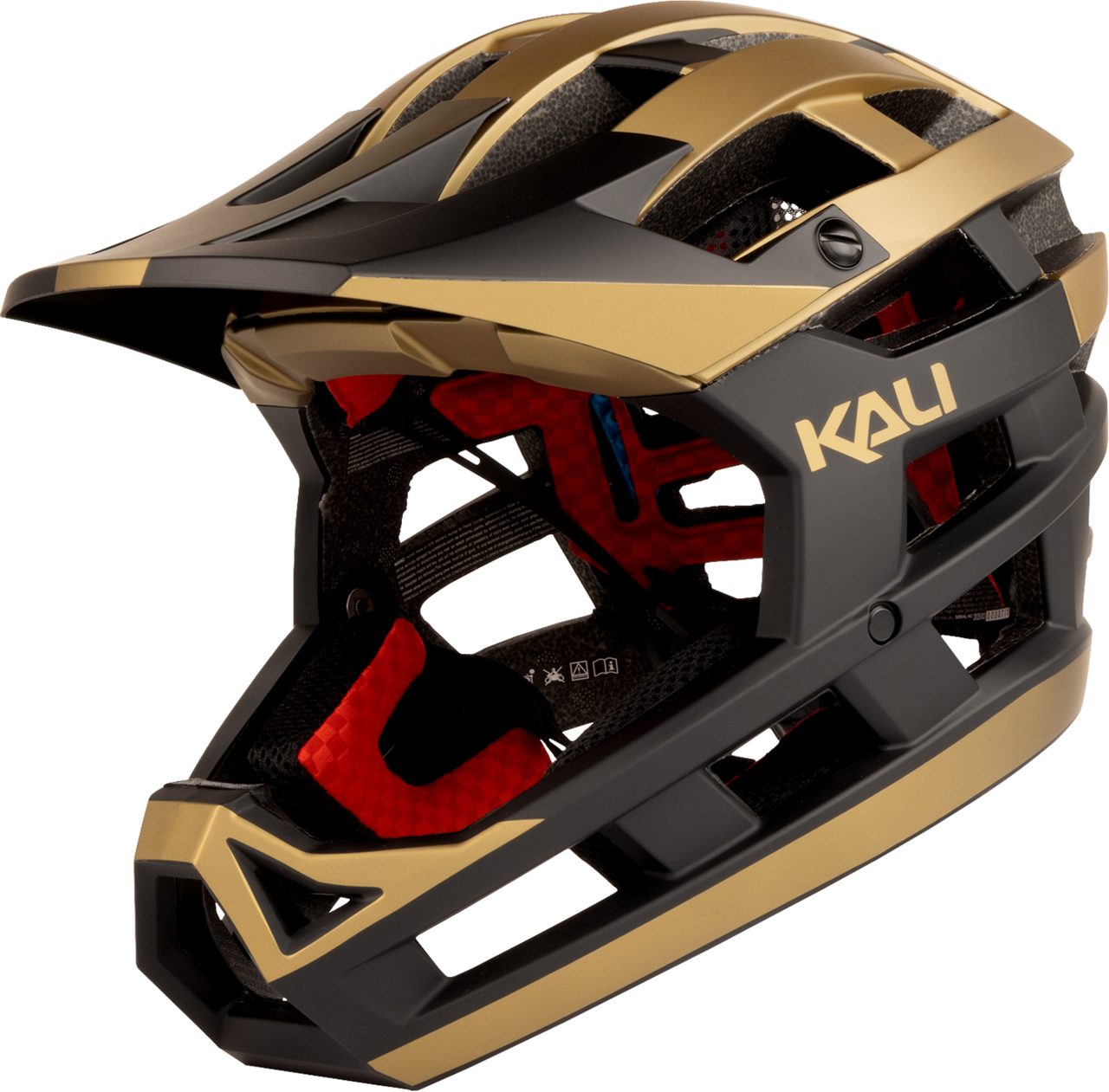 Kali Invader Golden Bicycle Helmet MC Powersports