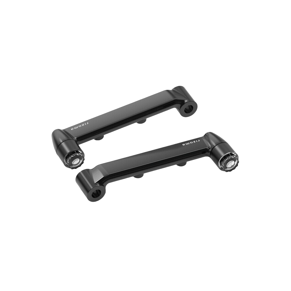 Rizoma Turn Signal Light Unit w/Mount Front - Black - Pair - Fits