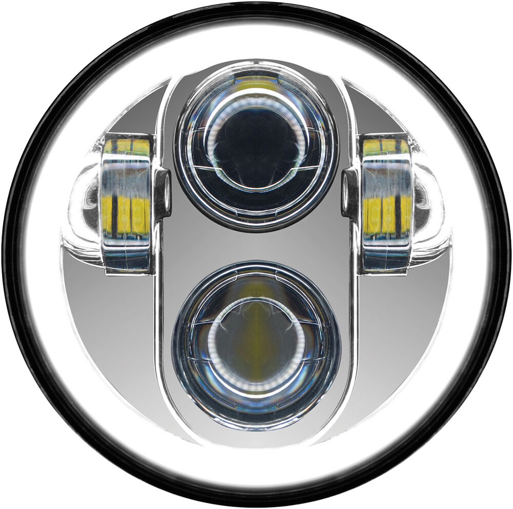 Pathfinder Led Pathfinder LED 5 3/4in LED Headlight w/ Full Halo - MC Powersports