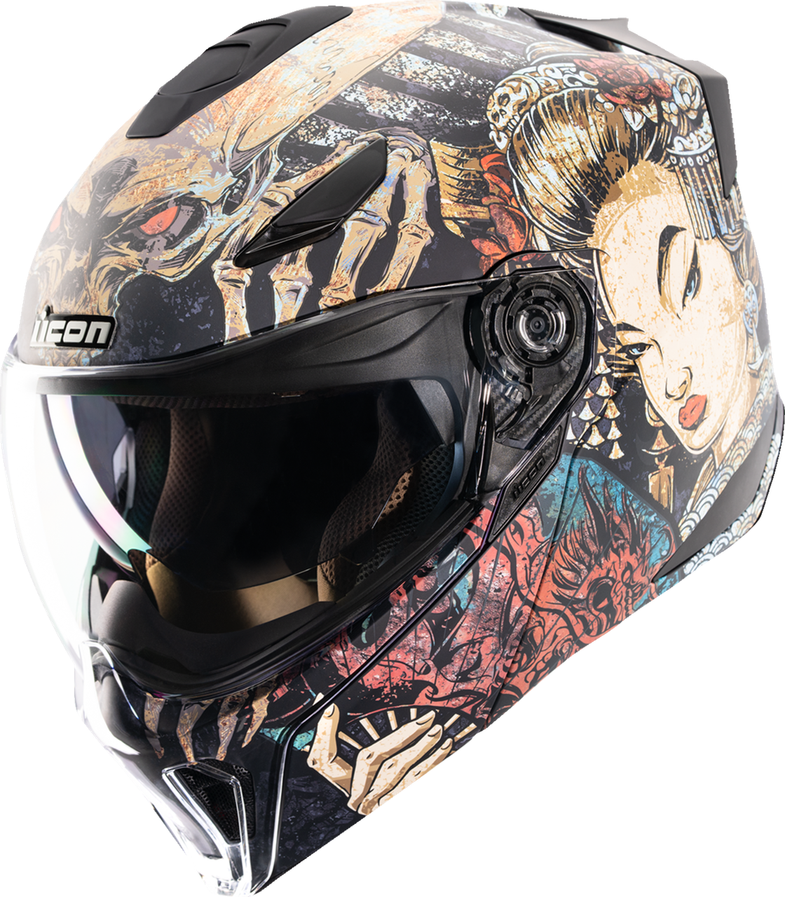 Icon Threshold Synthwave Lazer Cobra Modular Helmet - MC Powersports