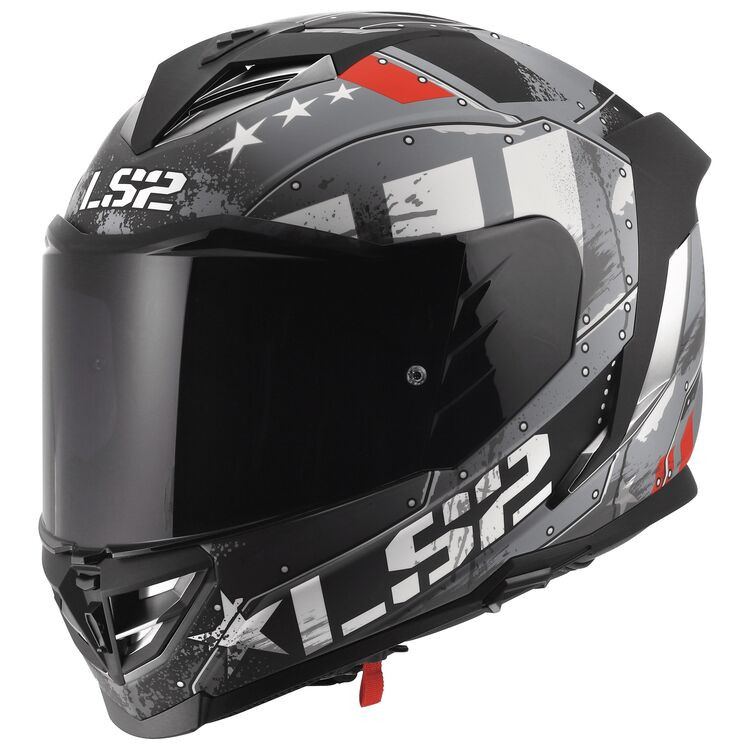 LS2 Assault III Trench Full Face Motorcycle Helmet With SunShield