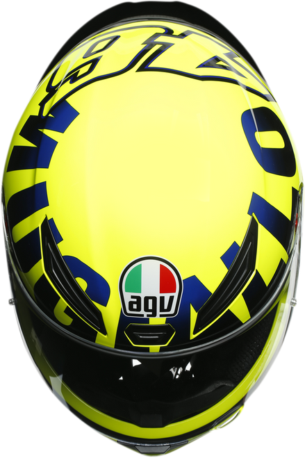  AGV K1 Valentino Rossi Mugello 2016 - Casco de moto amarillo XL  : Automotriz