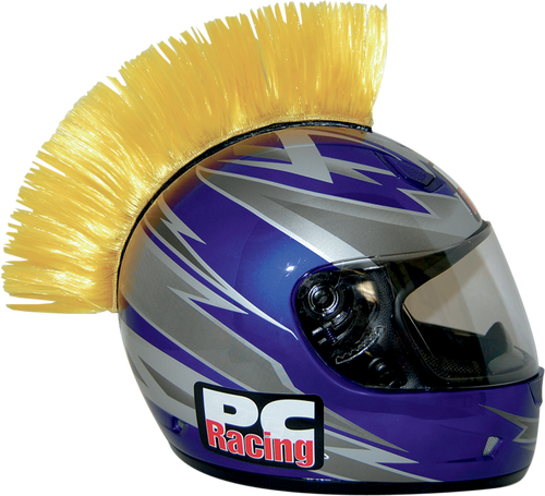 full face motorcycle helmet with mohawk - Rainbow Black and white design Washable if it gets dirty PC Racing Mohawk Helmet, Red