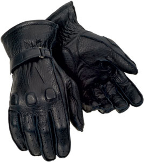 Tourmaster Deerskin Summer Gloves - Black - XS **BRAND NEW**