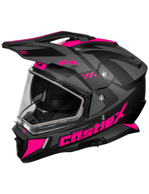 Castle X CX200 Wrath Dual Sport Helmet - Matte Pink Glo