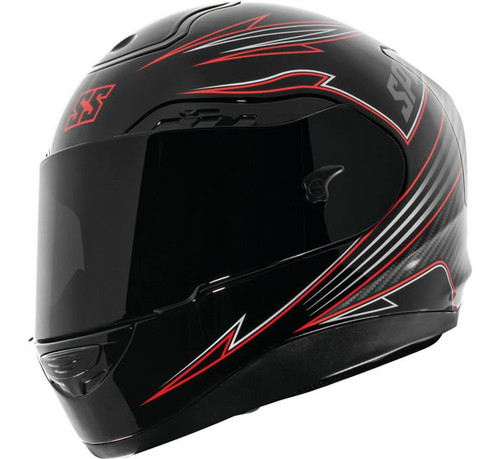 Speed and Strength SS5100 Revolt Helmet - XL - Black / Red **BRAND NEW**