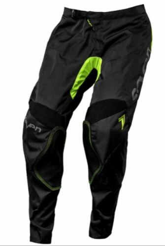 Seven MX Volt YOUTH Pants - Black / Neon Yellow - Size YOUTH 26