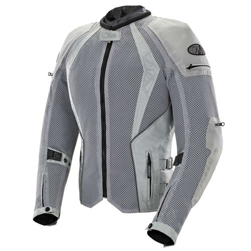 Joe Rocket Cleo Elite Women's Textile Jacket - Medium - Silver **BRAND NEW**