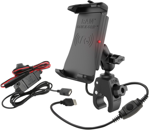 Ram Mounts Quick-Grip Waterproof Wireless Charging Mount w/ Tough-Claw