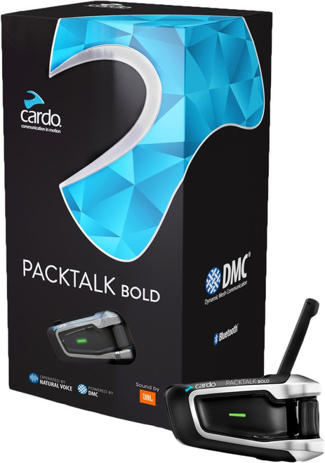 Cardo Packtalk Bold JBL Bluetooth Helmet Headset - Single