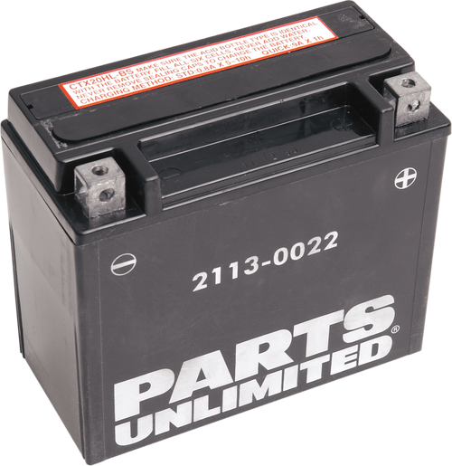 Parts Unlimited High-Performance AGM Maintenance-Free Battery - .948 L