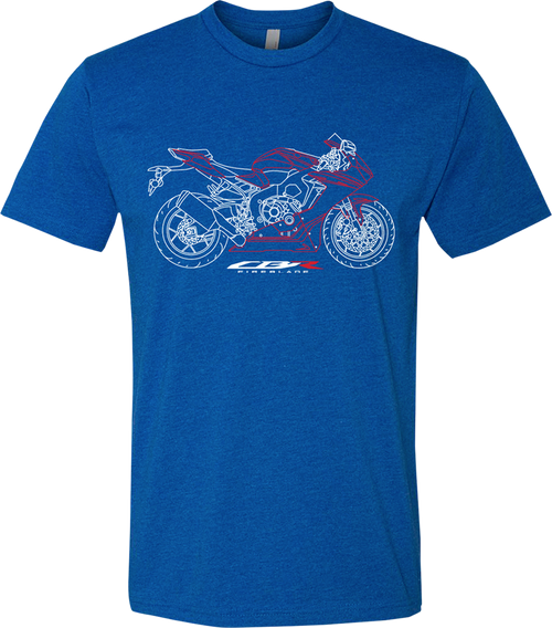 Honda Apparel Men's Honda Fireblade Blueprint T-Shirt