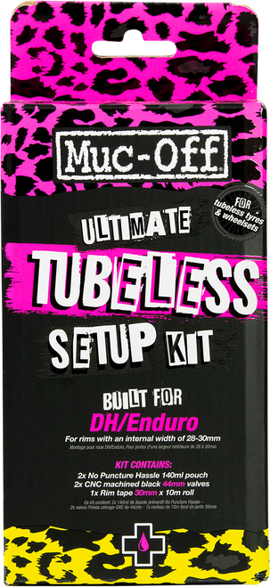 Muc-Off Ultimate Tubeless Setup Kit - Enduro/DH/Trail kit; 28mm - 30mm rim tape