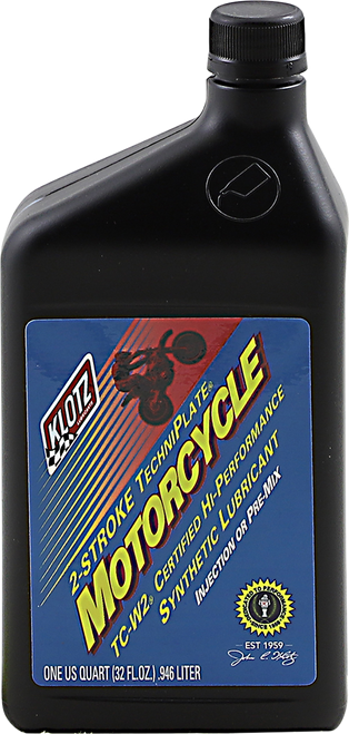  Klotz Motorcycle TechniPlate TC-W2 Synthetic 2-Stroke  Pre-Mix/Injector Oil, 32 ounce : Automotive