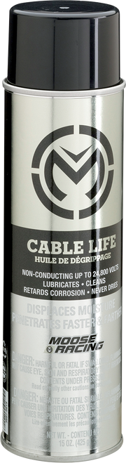 Moose Racing Cable Life Lube - 15 oz. net wt. - Aerosol