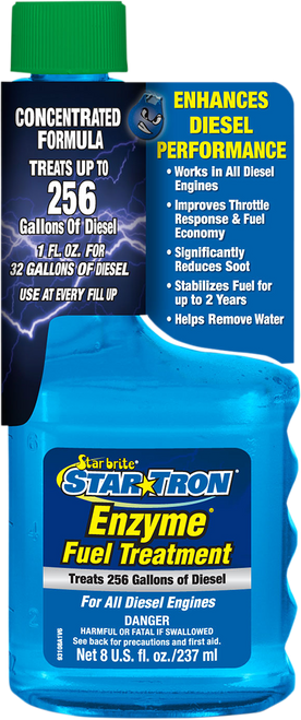 Star Tron Diesel Treatment - 8 U.S. fl oz. - Enzyme Additive