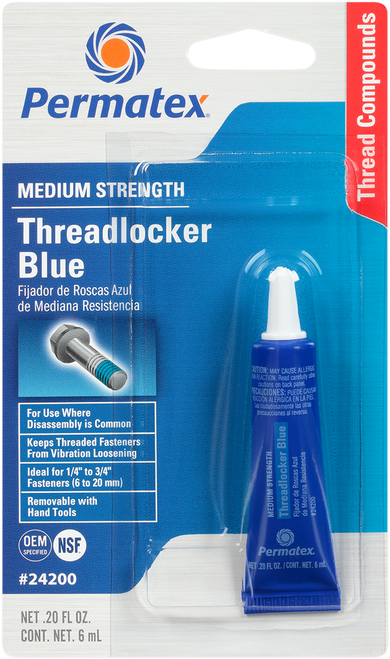 Permatex 242 Threadlocker - Blue - 0.2 U.S. fl oz.