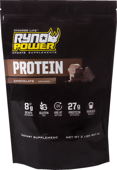 Ryno Power Protein Premium Whey Powder - Chocolate - 2 lb - 20 Servings